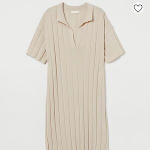 H&M Rib Collared dress Size M